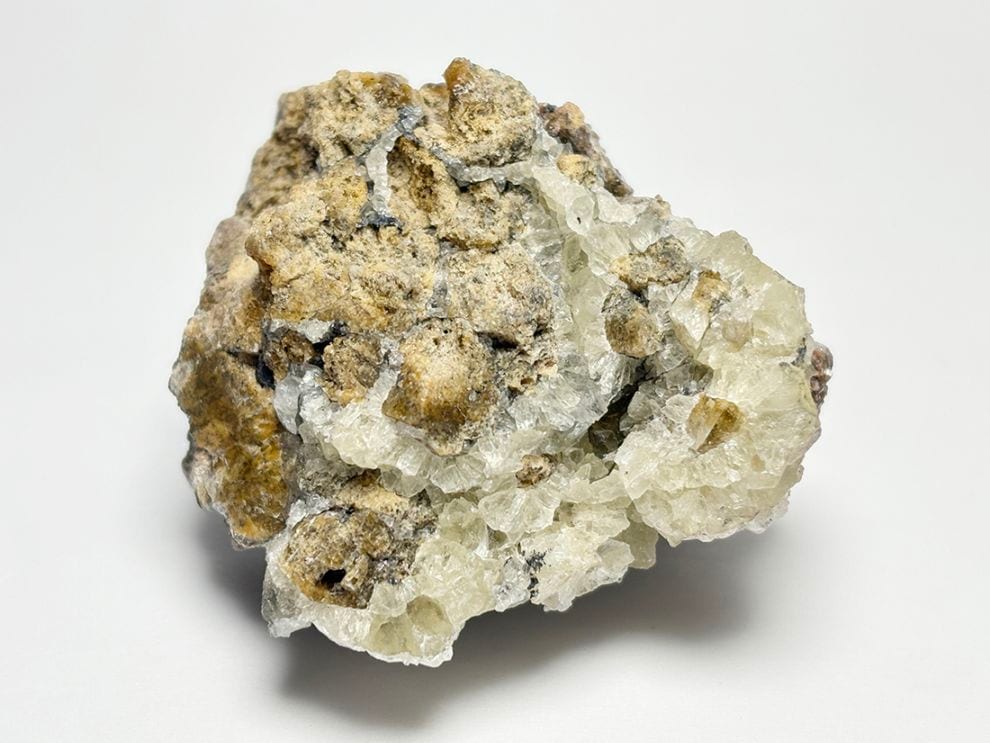 メキシコ産イエローフローライト with セレナイト / Fluorite with selenite