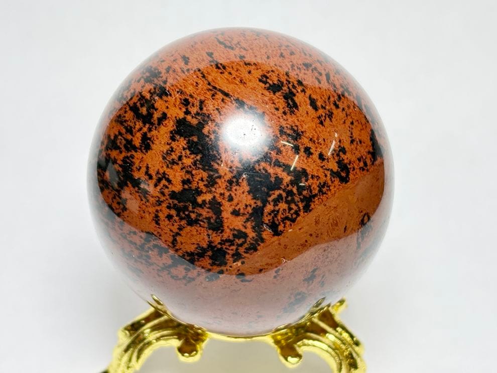 マホガニーオブシディアン 49mm 丸玉 /Mahogany Obsidian Sphere