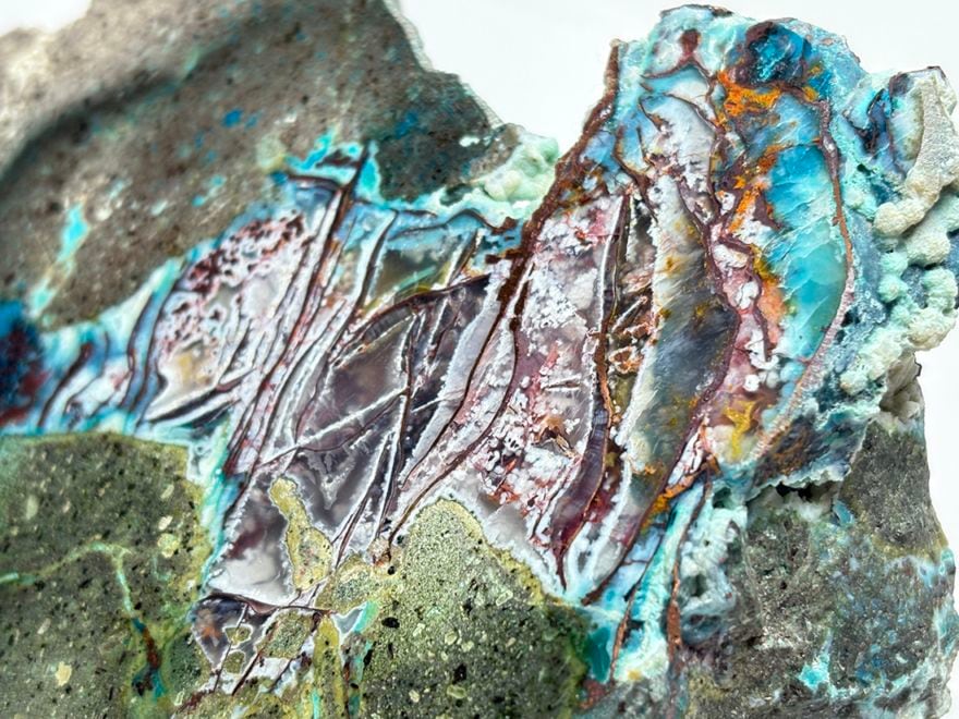 インドネシア・オブ島産 クリソコラ & ネイティブカッパー / Chrysocolla & Copper