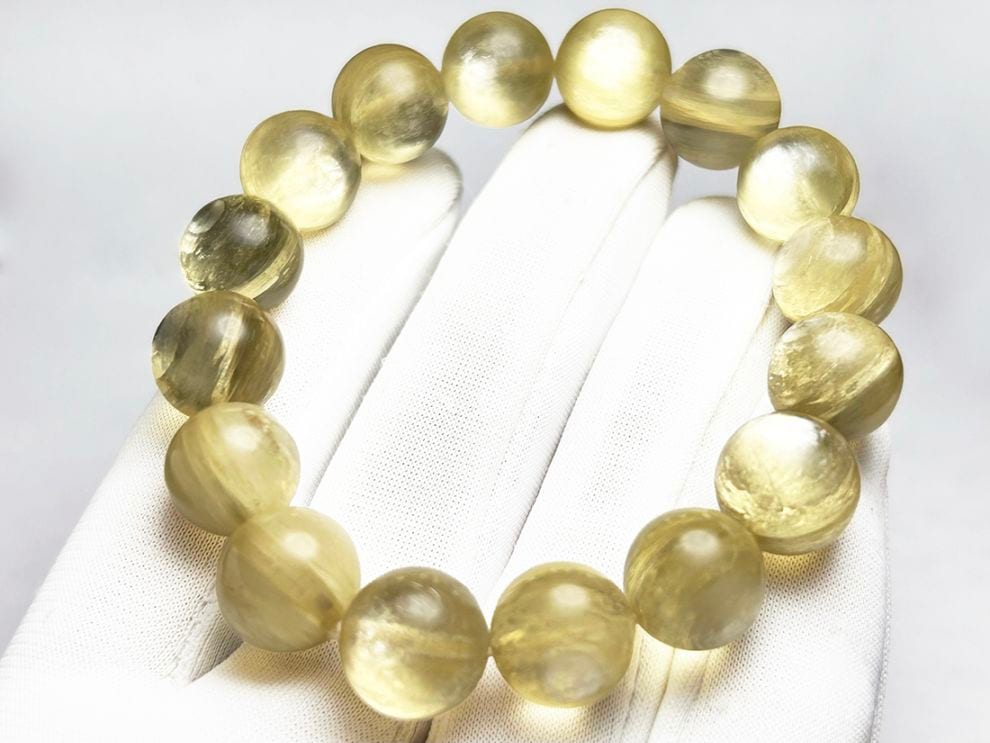 ゴールデンマイカ 11mm ブレスレット (モスコバイト) / Golden Mica