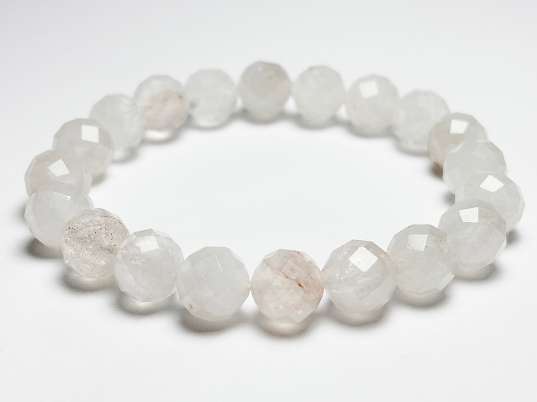 ヒマラヤ・マニカラン水晶 10ｍｍ カットブレスレット