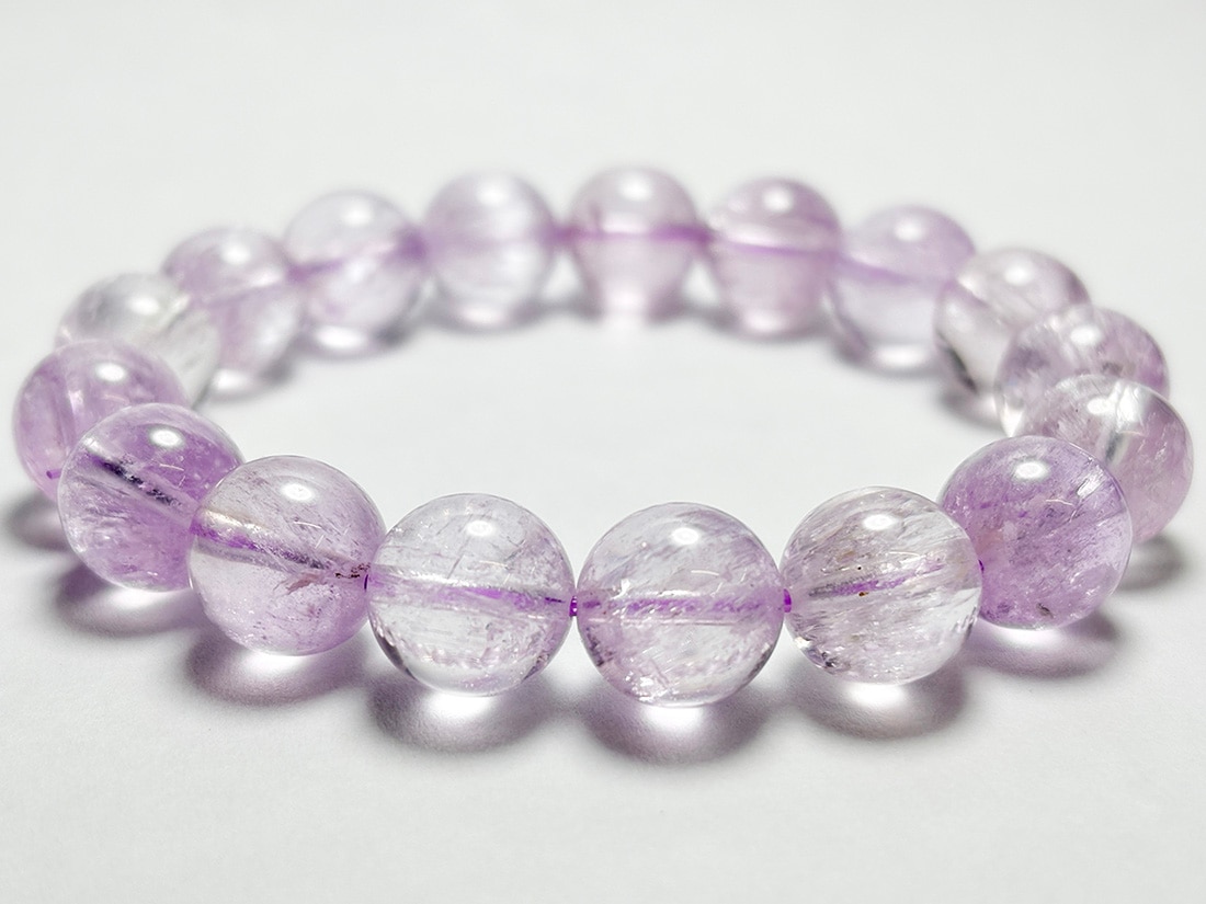 (高品質) クンツァイト 11mm ブレスレット / Kunzite