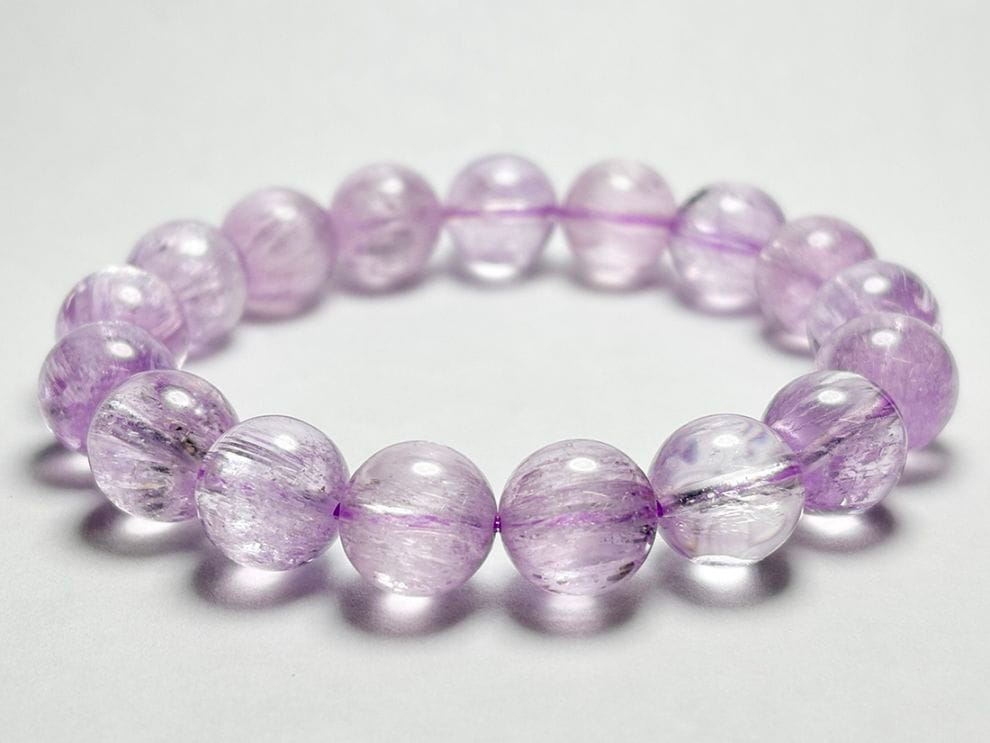 (高品質) クンツァイト 12mm ブレスレット / Kunzite