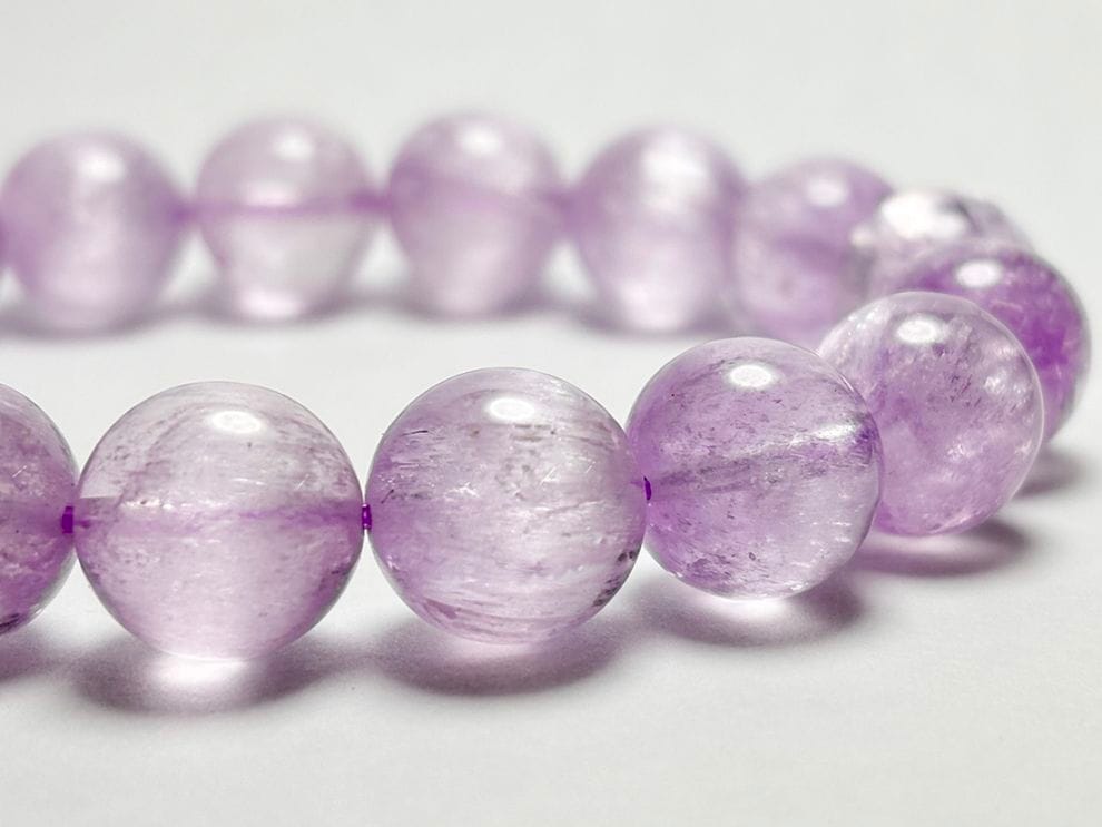 (高品質) クンツァイト 12mm ブレスレット / Kunzite