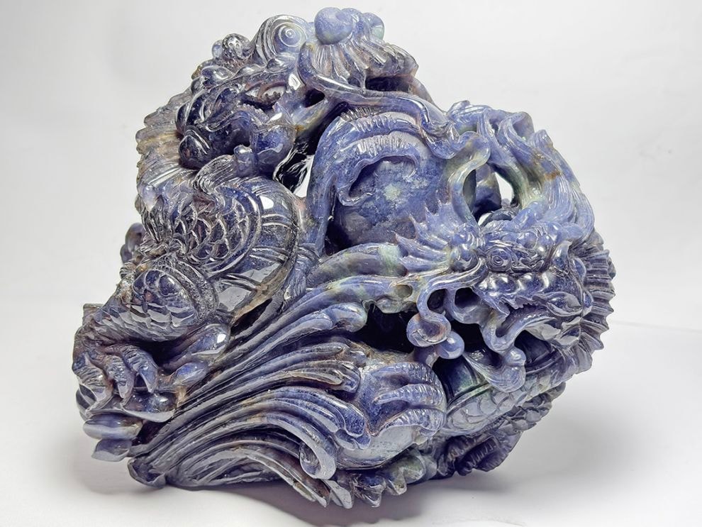 木製台座付き天然石・美石 (with WOOD STAND)