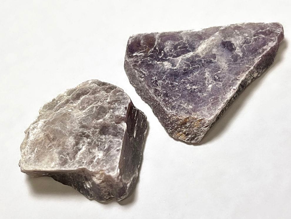 ブラジル産 レピドライト  ( リチア雲母 )　2個セット/ Lepidolite 