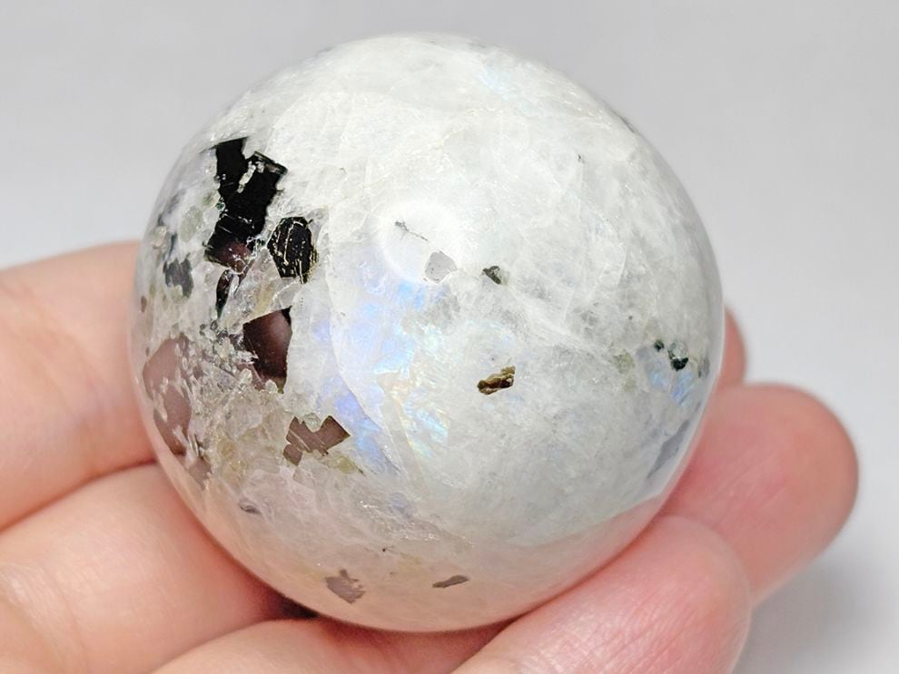 インド産 レインボームーンストーン  43mm 丸玉/ Rainbow Moon Stone