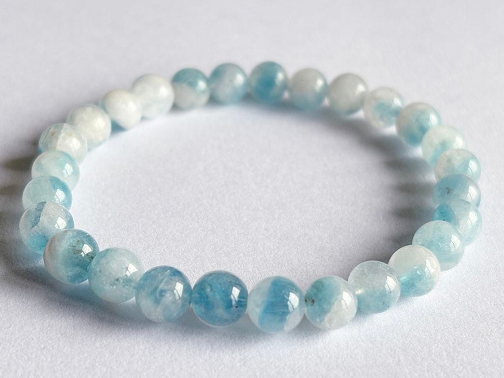 アクアマリンシリカ 6mm ブレスレット / Aquamarine Silica