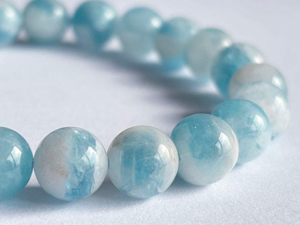 アクアマリンシリカ 8mm ブレスレット / Aquamarine Silica