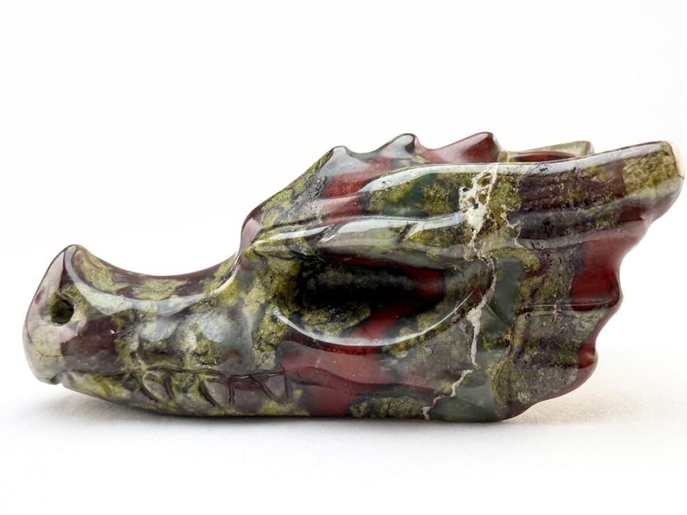 ドラゴンブラッドジャスパー 龍 ミニ彫刻