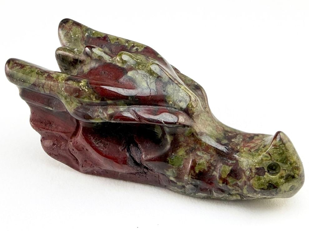 ドラゴンブラッドジャスパー 龍 ミニ彫刻