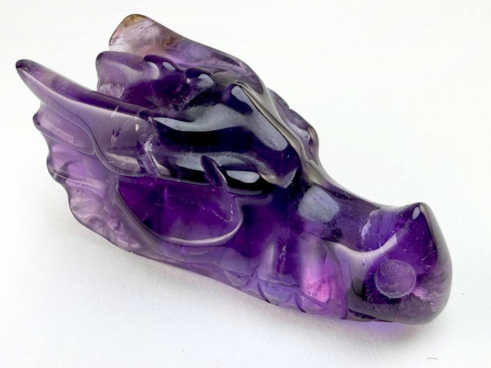アメジスト 龍 ミニ彫刻
