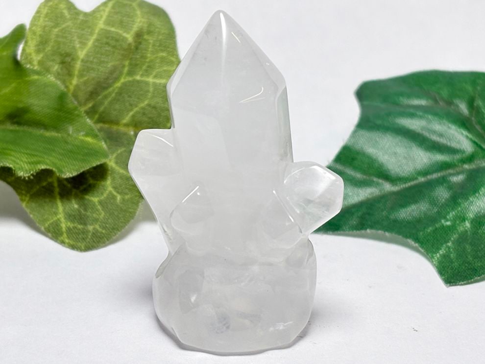 水晶 クリスタル型 ミニ彫刻