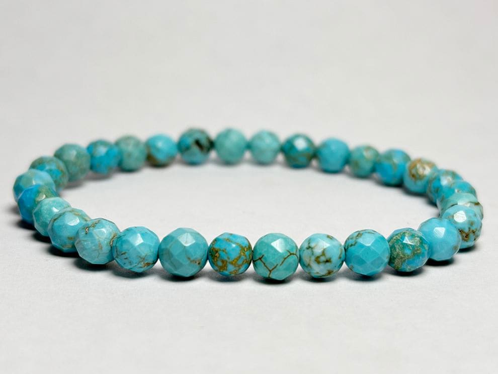 フーベイターコイズ カット ブレスレット /Hubei Turquoise 
