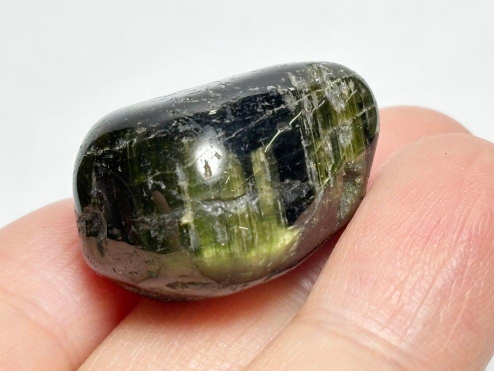 ブラジル産 キャッツアイトルマリン  タンブル / Cat's Eye Tourmaline