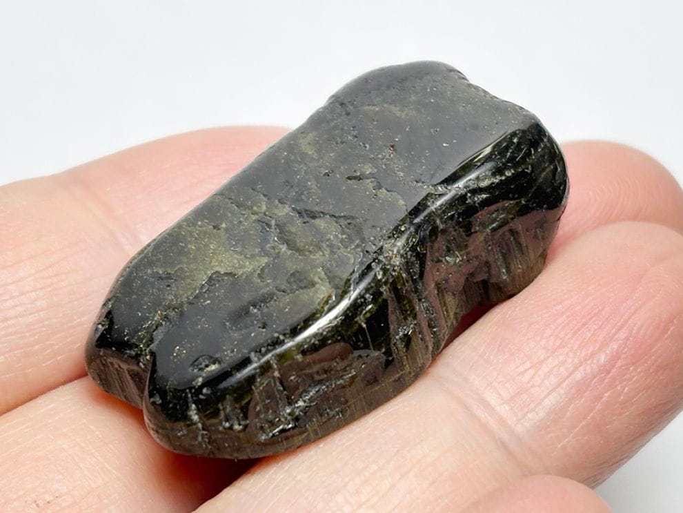 ブラジル産 キャッツアイトルマリン  タンブル / Cat's Eye Tourmaline