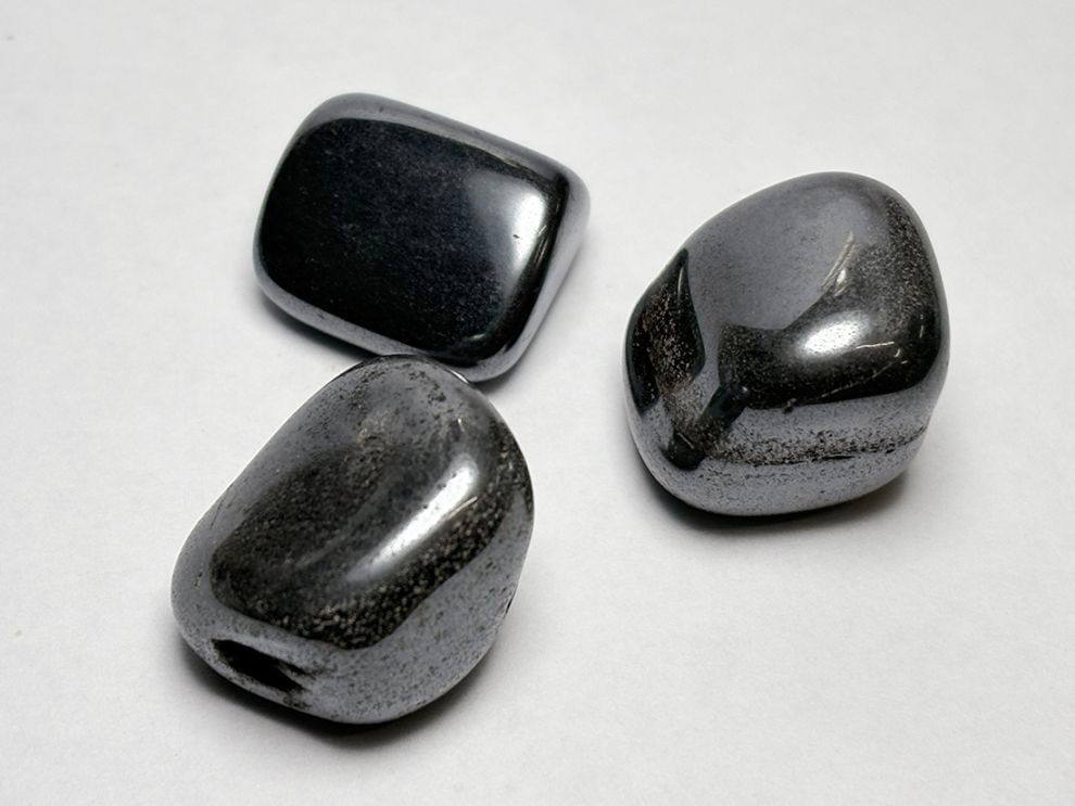 ブラジル産 ヘマタイト タンブル 3個セット / Hematite