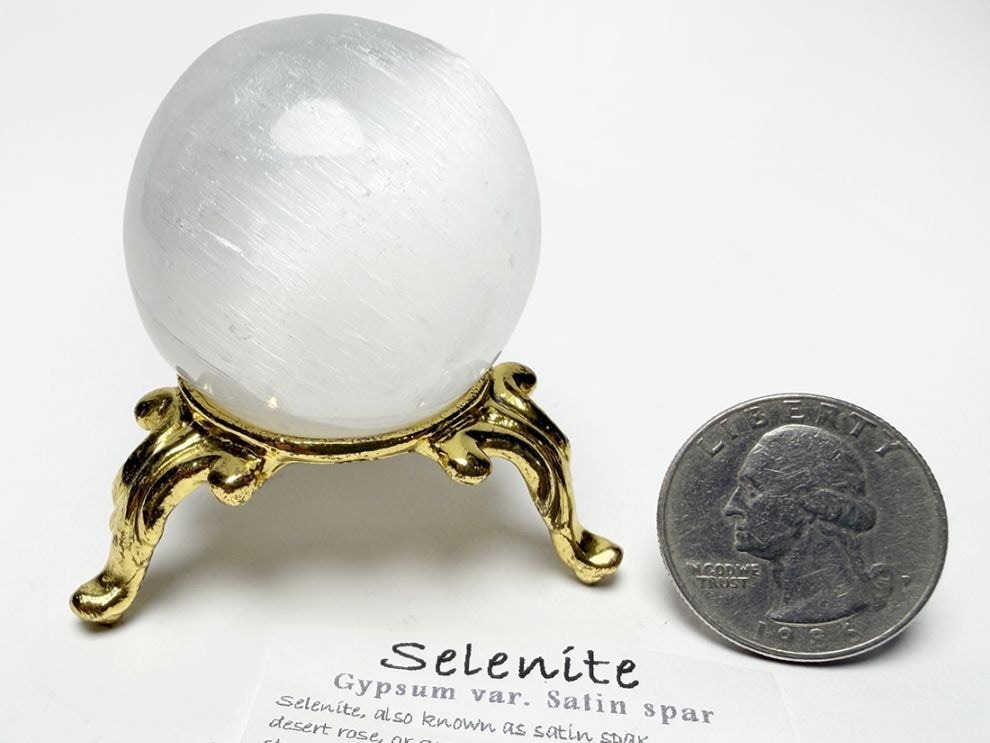 モロッコ産 セレナイト 38ｍｍ 丸玉 / Selenite