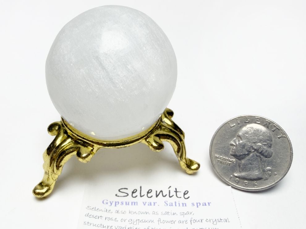 モロッコ産 セレナイト 36ｍｍ 丸玉 / Selenite