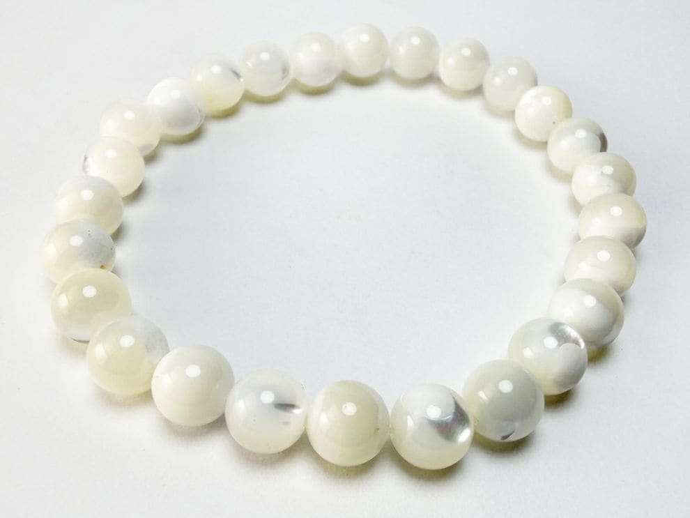 マザーオブパール 7mm ブレスレット アソート / Mother of pearl