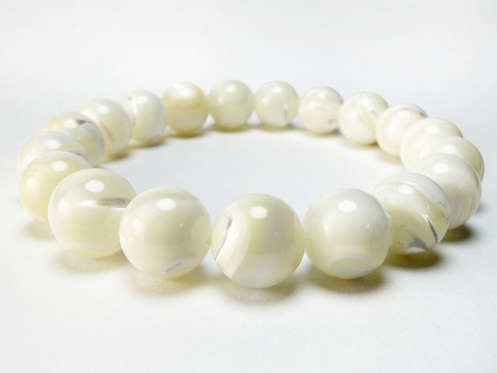 マザーオブパール 10mm ブレスレット アソート / Mother of pearl