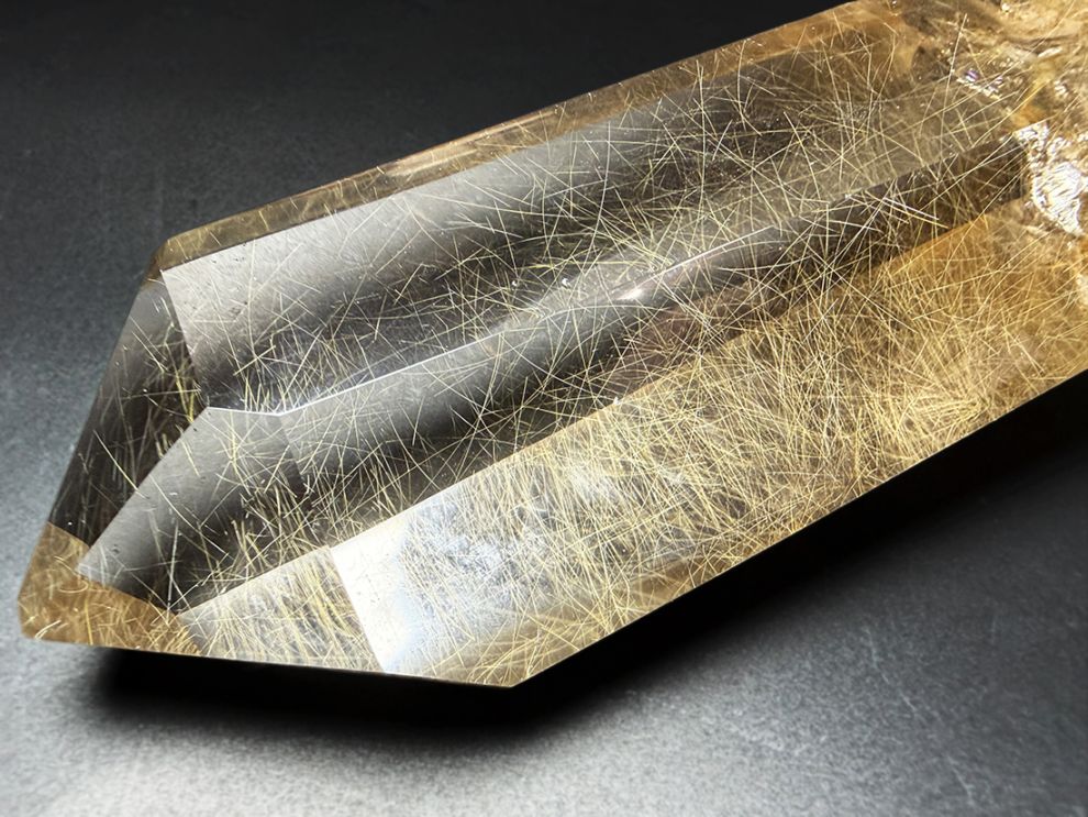 ルチルクォーツ ポイント型ポリッシュ / Rutilated Quartz