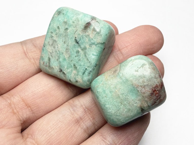 ブラジル産 アマゾナイト タンブル 2個セット / Amazonite 