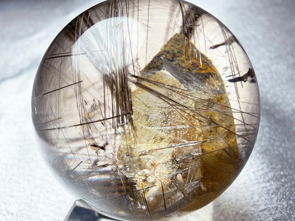 【レア】 クォーツ in ルチルクォーツ (貫入水晶) / Rutilated Quartz in Quartz