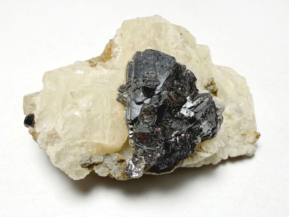岐阜県吉城郡神岡鉱山産 方解石＆閃亜鉛鉱 / Calcite＆Sphalerite