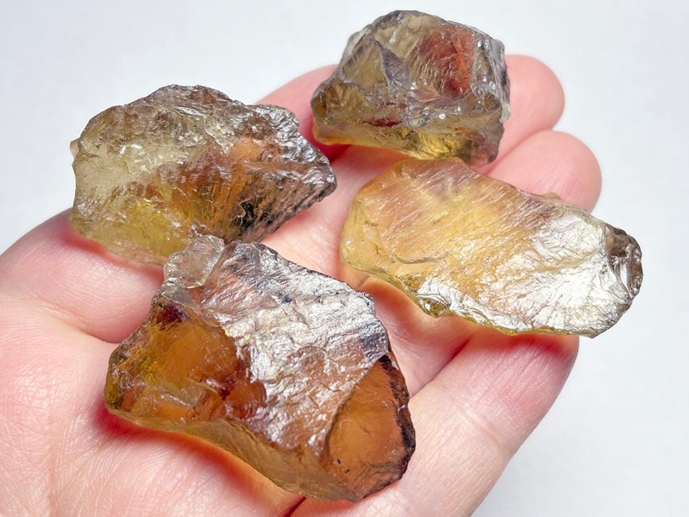 ブラジル産 オウロヴェルデクォーツ 4個セット  / Ouro Verde Quartz