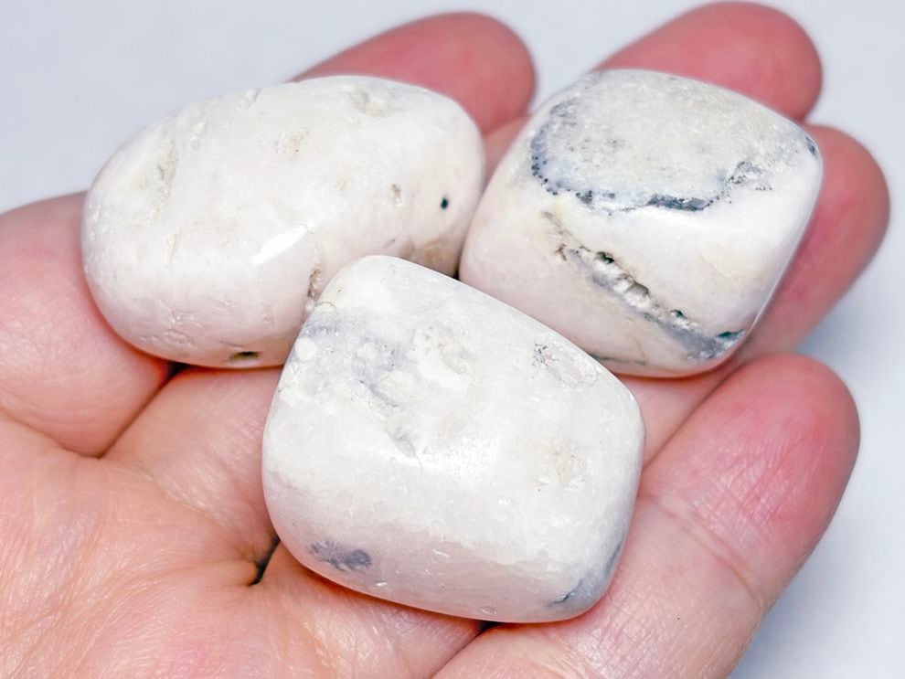 ペルー産 ピンクマンガンカルサイト  タンブル 3個セット / Mangano Calcite