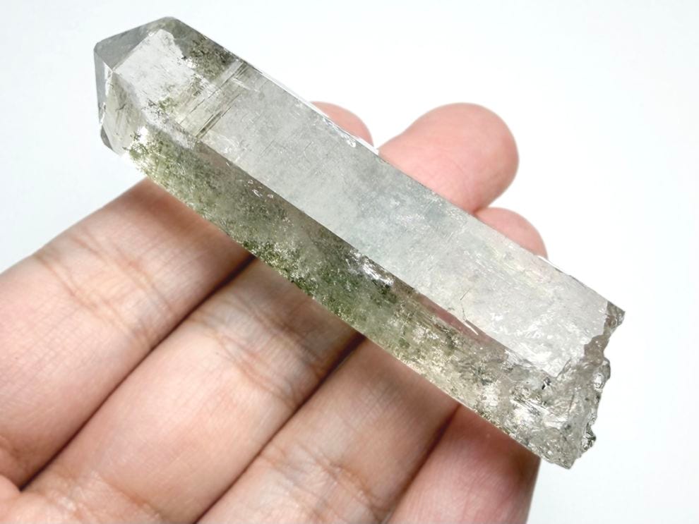 インド マニハール産 ヒマラヤ水晶(クローライト共生) / Himalayan Quartz Crystal