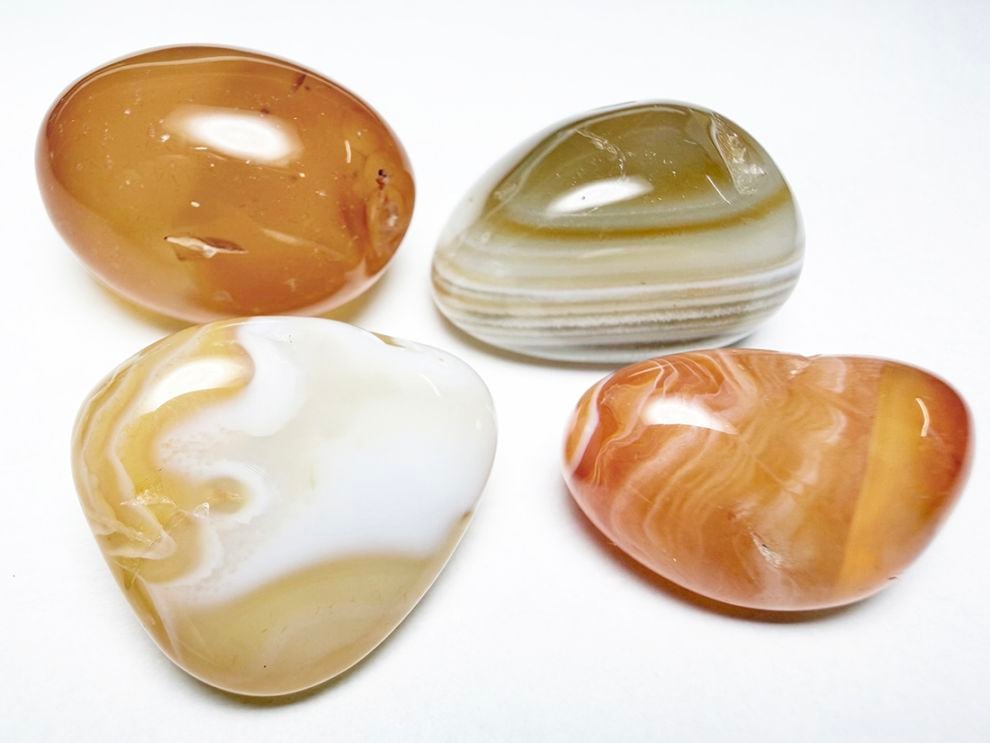 カーネリアン (サードオニキス) タンブル ４個セット / Carnelian