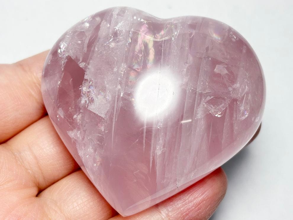 スターローズクォーツ ハート型 / Star Rose Quartz