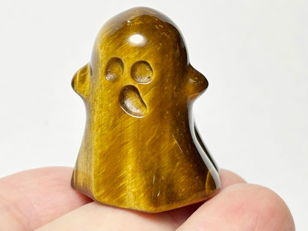 タイガーアイ おばけ 彫刻