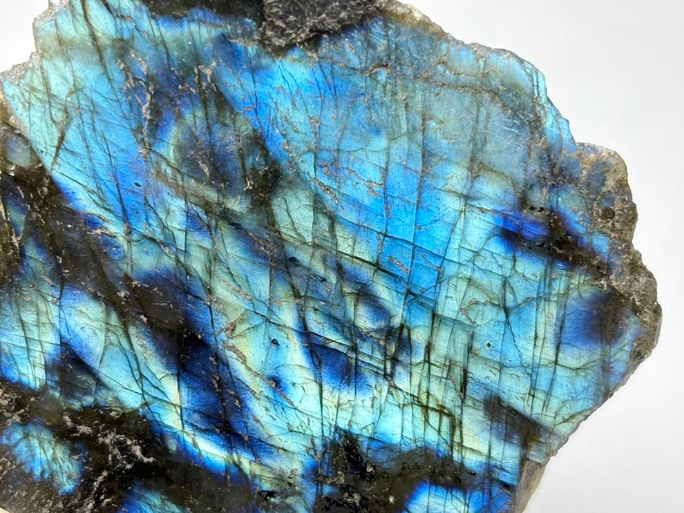 マダガスカル産 ラブラドライト 一面磨き / Labradorite