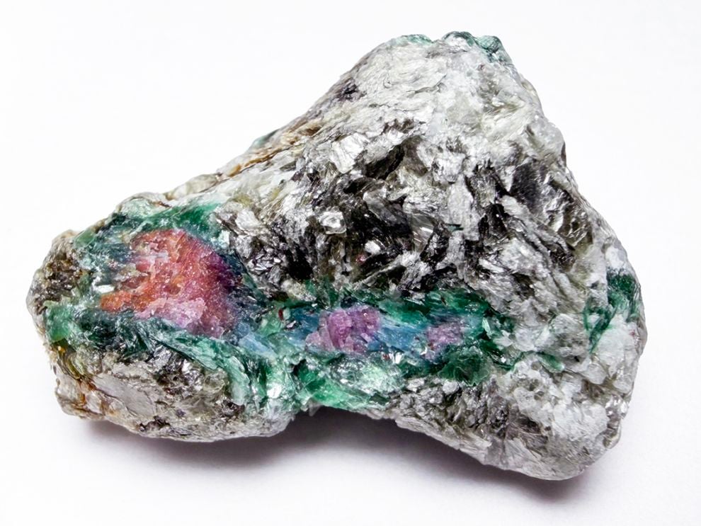 インド産 ルビー イン フックサイト ラフ / Ruby in Fuchsite