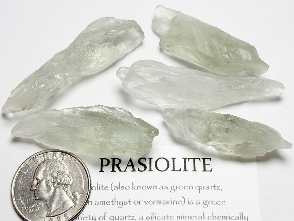 ブラジル産 プラシオライト 5個セット / Prasiolite