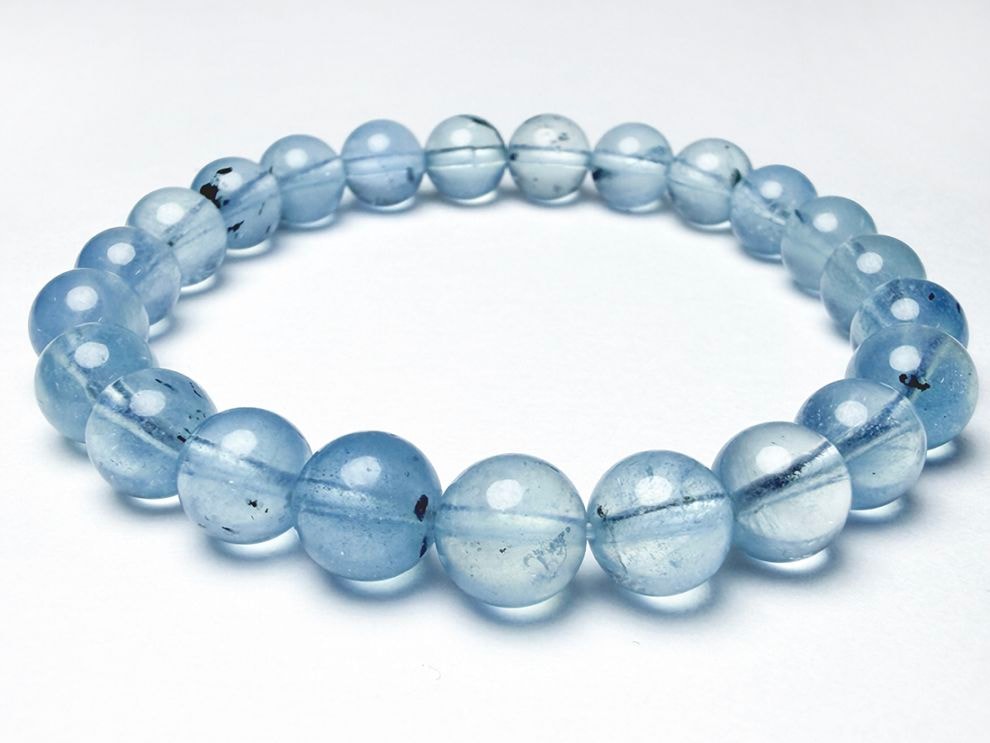 アクアマリン 8mmブレスレット  ( 藍玉 )/ Aquamarine
