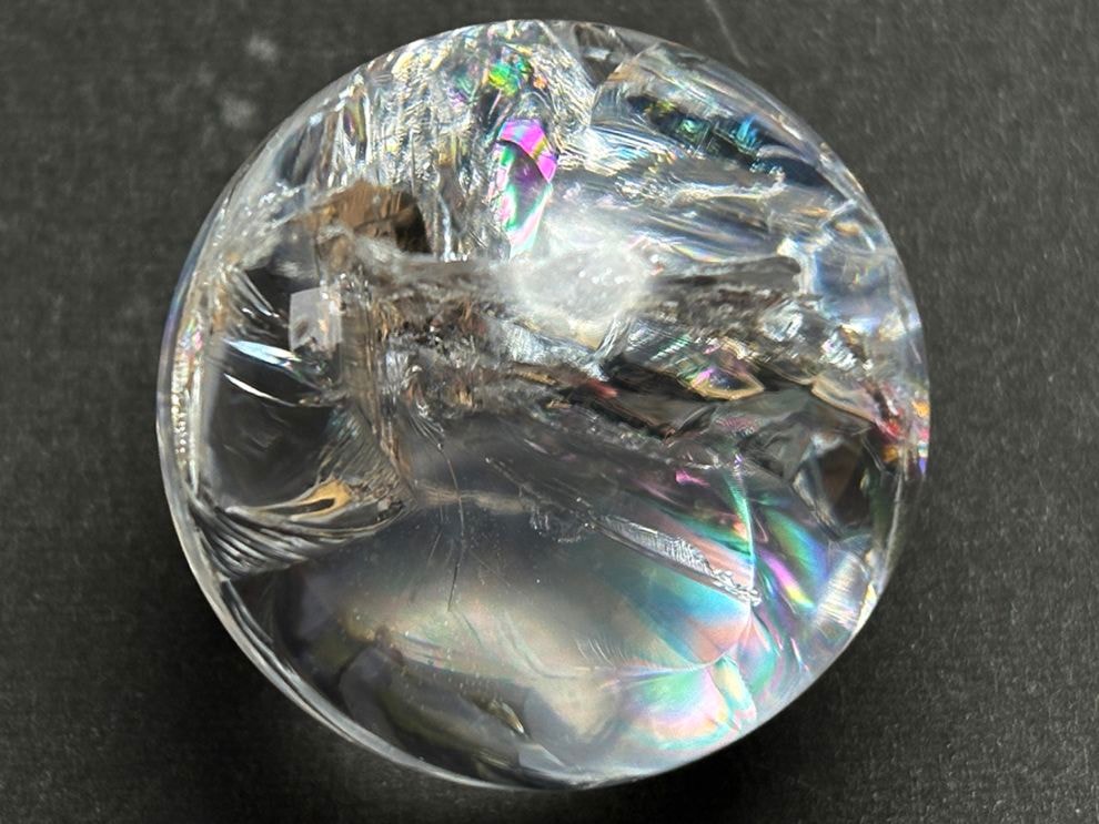 アイリスクォーツ (レインボークォーツ) 31mm 丸玉 / Iris Quartz