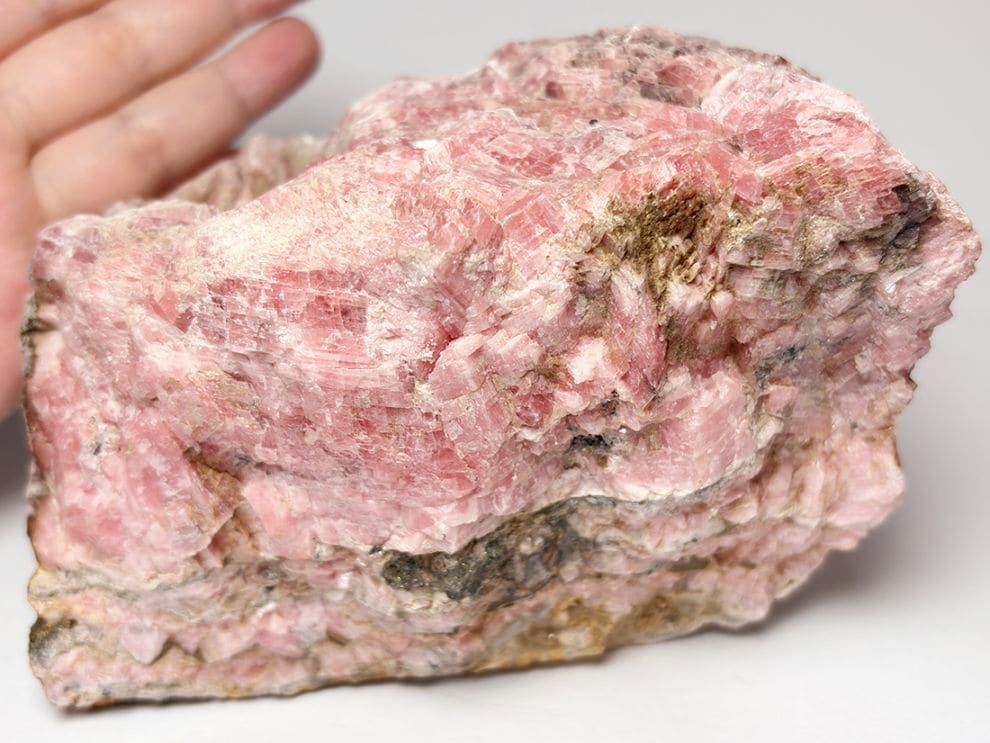 北海道稲倉鉱山産 菱マンガン鉱 / Rhodochrosite