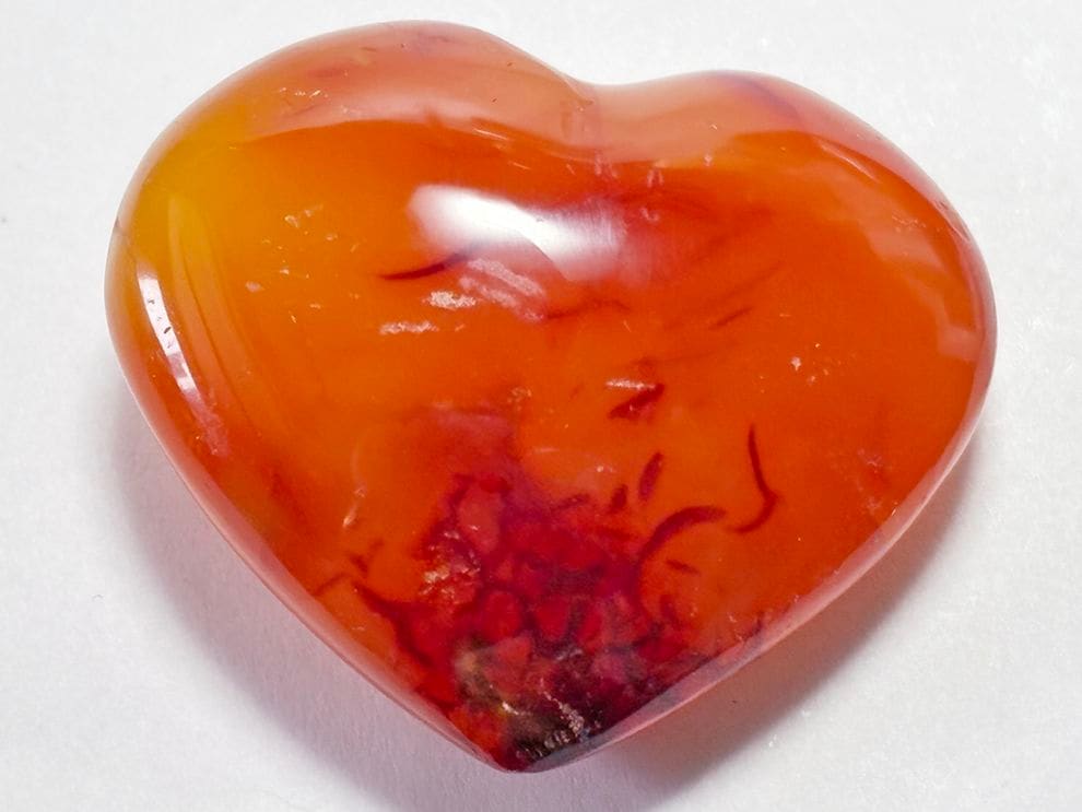 カーネリアン ハート型 ポリッシュ / Carnelian Heart