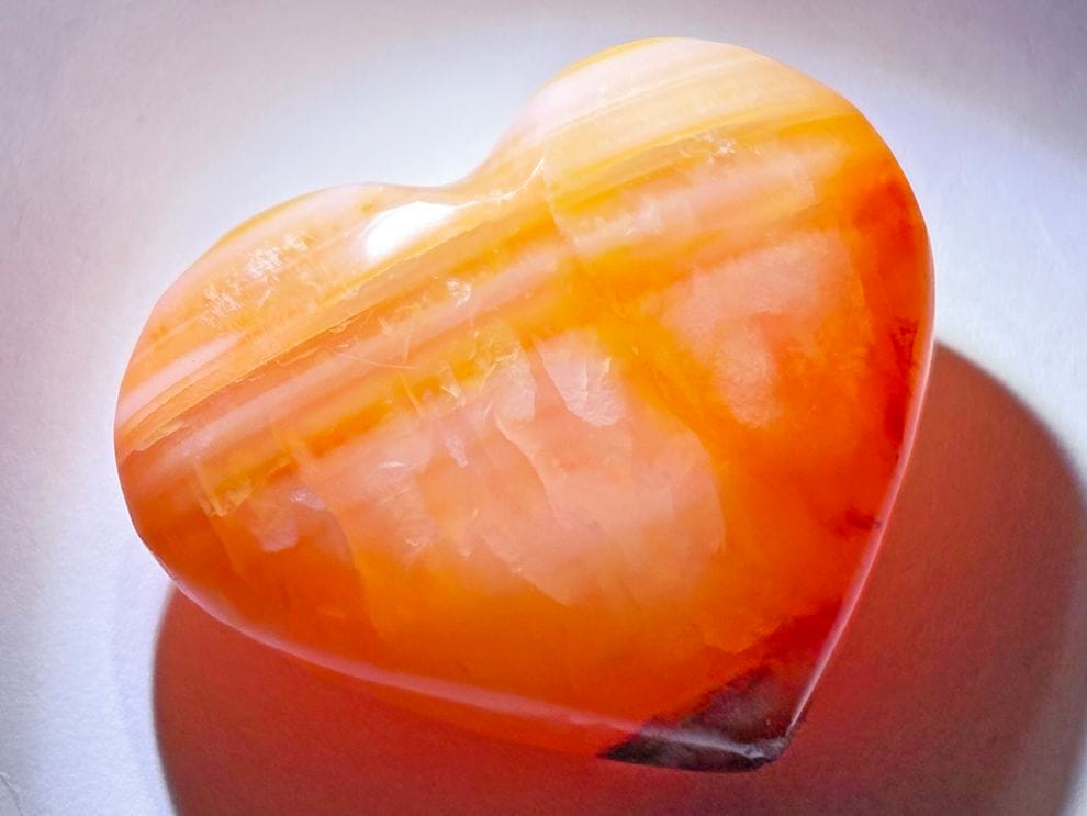 カーネリアン ハート型 ポリッシュ / Carnelian Heart