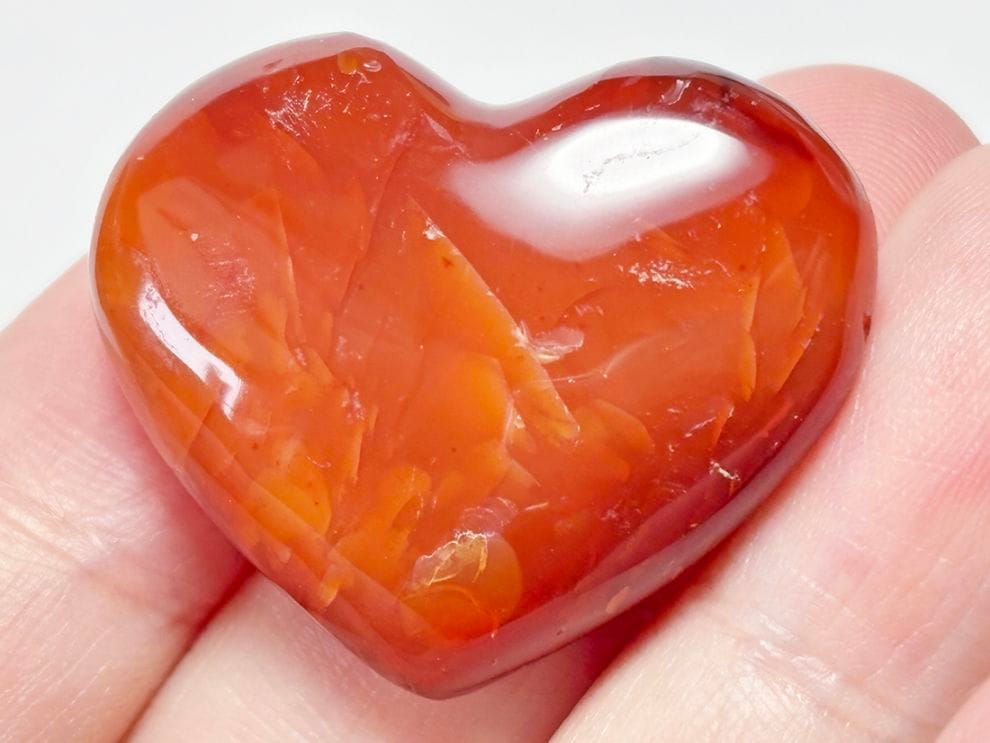 カーネリアン ハート型 ポリッシュ / Carnelian Heart