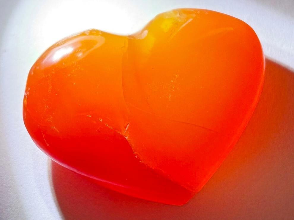 カーネリアン ハート型 ポリッシュ / Carnelian Heart