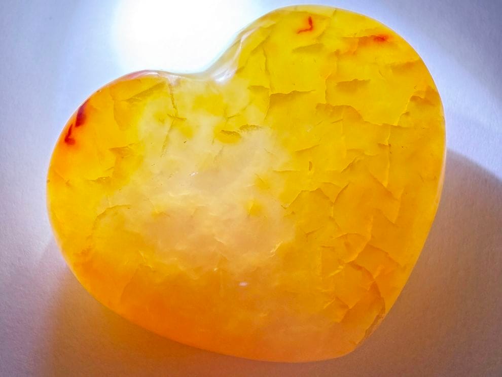 カーネリアン ハート型 ポリッシュ / Carnelian Heart