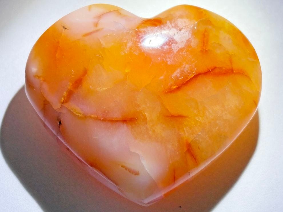 カーネリアン ハート型 ポリッシュ / Carnelian Heart