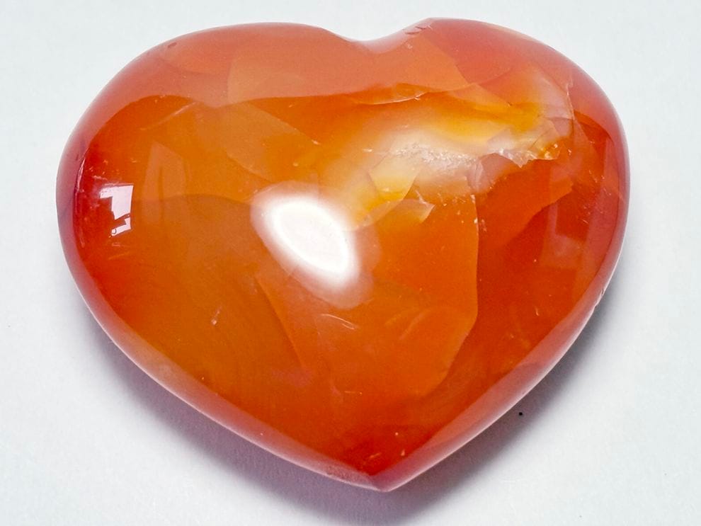 カーネリアン ハート型 ポリッシュ / Carnelian Heart