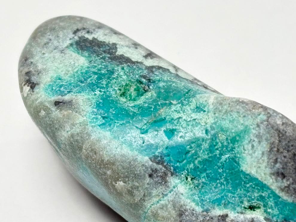 アリゾナ州産 シャッタカイト クリソコラ タンブル / Shattuckite Chrysocolla  ( シャタック石 珪孔雀石 )