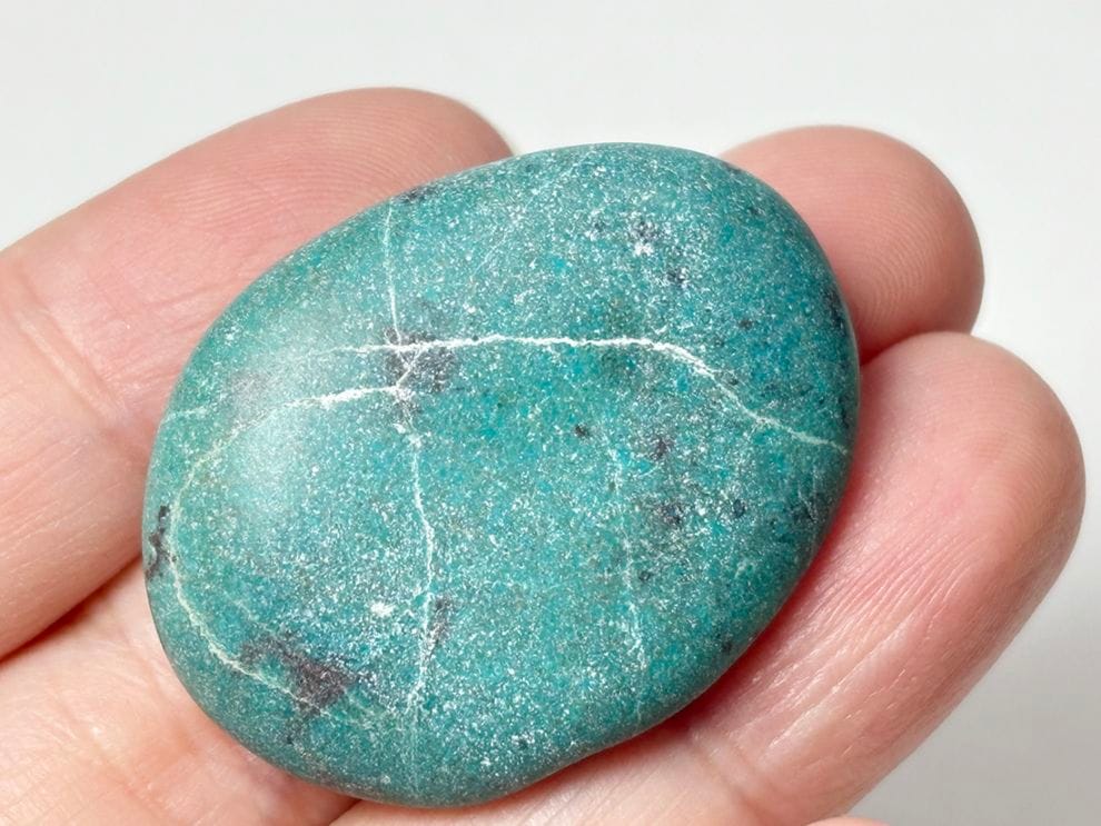 アリゾナ州産 シャッタカイト クリソコラ タンブル / Shattuckite Chrysocolla  ( シャタック石 珪孔雀石 )